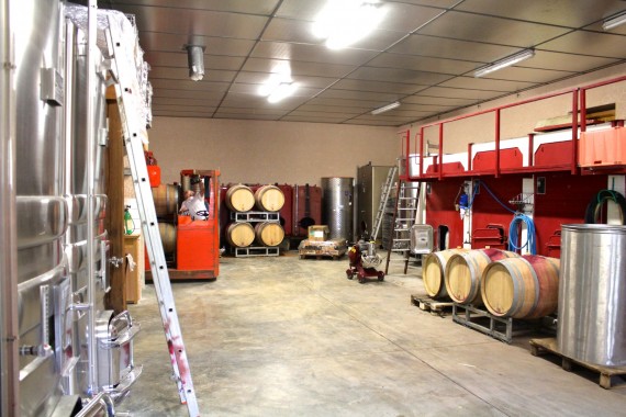 Pascal and Marie-Agnès have a new vat room built to replace the old one, which had become too small.